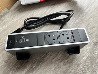 Legrand INCARA On Desk stolní zásuvkový blok s nabíječkou