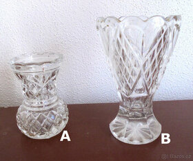 Váza, vázička skleněná - 3 druhy - 1