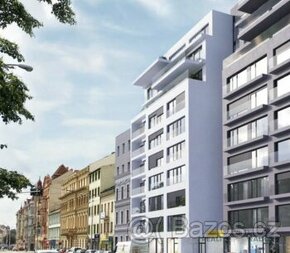 Pronájem novostavba byt 1kk, CP 35 m2, Brno-Veveří,  ul. Lid