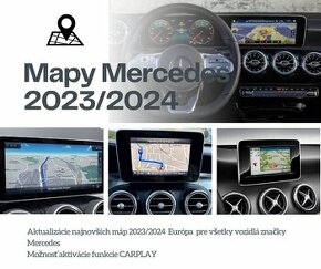 Aktualizace navigace Mercedes 2024 MAPY