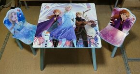 Dětský stůl s židlemi Ledové království - Frozen