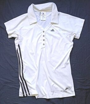 ADIDAS-CLIMA COOL-BÍLÉ TRIČKO-M, 38/40