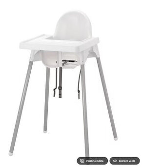 Prodám dětskou židličku IKEA (navíc přidám i vaničku)