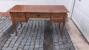 Rustikální psací stůl. Rozměr desky: 144x60 cm. Výška 75cm
