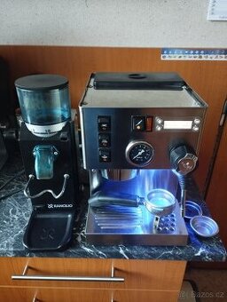Kávovar Rancilio Silvia BC PID + mlýnek Rancilio Rocky Doser