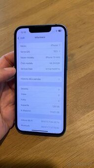 Prodám modrý iPhone 13 mini 128GB