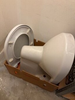 Zavěsné wc (záchod/mísa), včetně prkénka