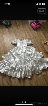 Družičkovské šaty/pro princeznu + závoj - 1