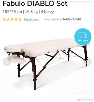 Skládací masážní lehátko Fabulo DIABLO