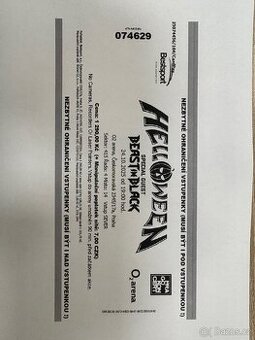 2 lístky Helloween 24.10. Praha
