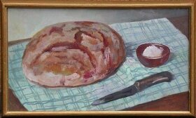 Jan Zikmund Melichar - Zátiší s chlebem a solí