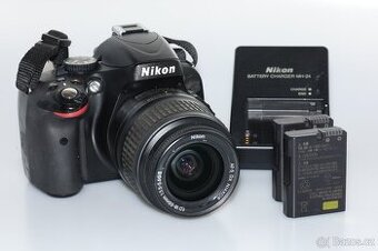 Nikon D5100 | 2× baterie, nabíječka, SD karta