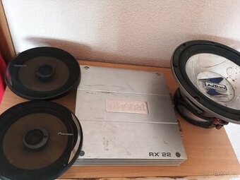 Zesilovač magnat,repro Pioneer, subwoofer