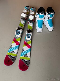 Dětské lyže Salomon Tecno 90 cm a lyžáky