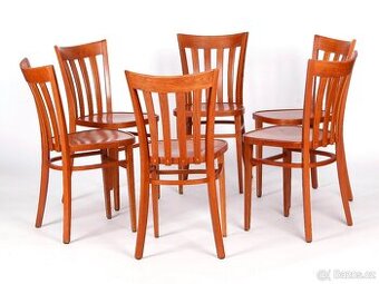 Celodřevěné značkové židle TON, buk 24 ks