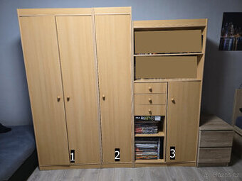 Nábytek z dětského pokoje