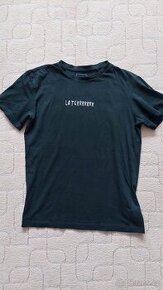 Tmavě zelené tričko Laterrrr, Sinsay, S