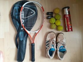 TENISOVÝ SET HEAD PROFI-RAKETA,MÍČE,TAŠKA,BOTY- PC=14.490,-