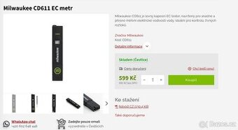 Milwaukee PH metr a EC metr