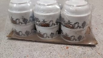 Staré gastro porcelánové hrnečky 12 kusů