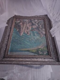 Prodám obraz – podepsán Medek, 1926 Olej na plátně, starší