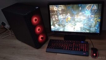 Herní PC s Ryzen 5600X a RX 6800 a novým 24" 180Hz LCD