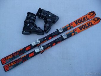 24. Lyže VOLKL - 160 cm + nove boty ALPINA 42eu - set