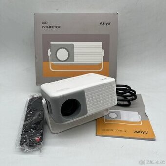 AKIYO O1 Mini Projektor/ Podpora Full HD 16000L HDMI / dálk.