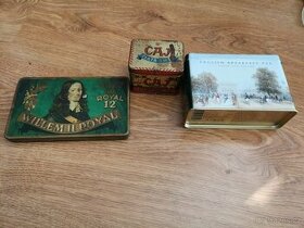 Starožitné plechové krabičky od čajů