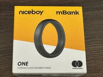 Platební prsten Niceboy ONE Brushed black vel. 11