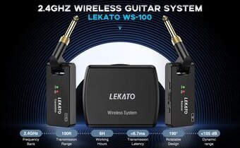 Bezdrátový systém pro kytaru LEKATO WS-100