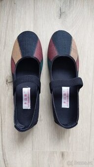 Barevné slip-on baleríny - pohodlné, v. 39/40