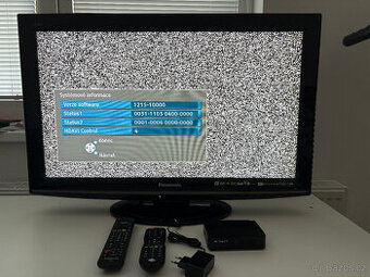 Televize 32" Panasonic TX-L32S10E + DVB-T2 přijímač