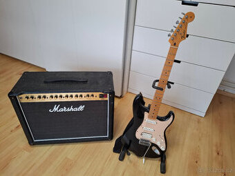 Prodám kombo Marshal DSL40+ el.kytaru Fender Stratocaster.
