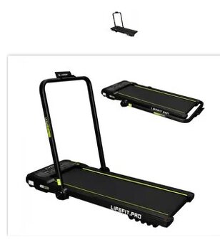 Běžecký pás LIFEFIT TM1300 - madlo lze sklopit a pás dát pos