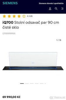 Nový stolní odsavač par SIEMENS STUDIO LINE - IQ 700