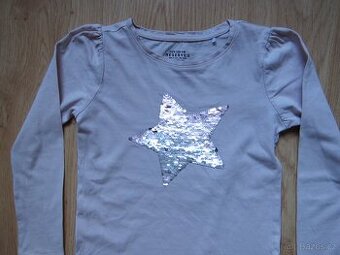 Dívčí tričko s dlouhým rukávem vel. 128