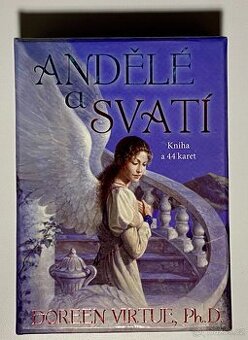 Andělé a svatí - Doreen Virtue,kniha+44 kar.,vše jako nov