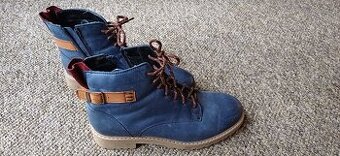 Dámské, kožené,kotníkové boty vel. 39