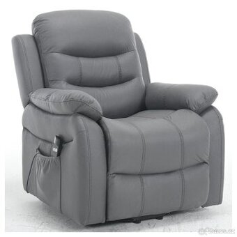 Relaxační TV křeslo WALDA - šedá