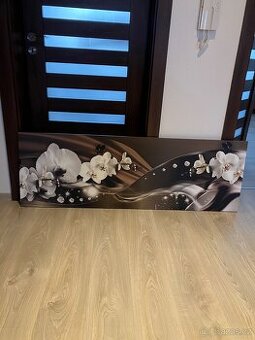 Obraz na plátně motiv orchidej 150x50 cm