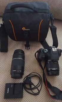 Fotoaparát zrcadlovka Canon 1300D + 2 objektivy