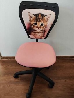 Dětská Židle pink cat