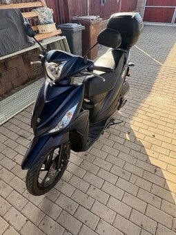Suzuki Address 110, 2020, 5 455 km, kufr + 2 přilby
