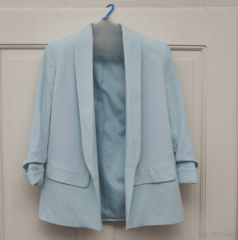 dámské světle tyrkysové sako S/36