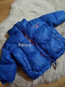 Péřová bunda ralph lauren VEL. 6-12 MES.