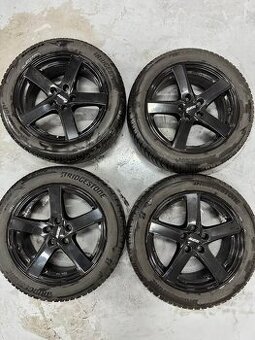 Alu 5x112 R17 Alutec, zimní pneu 215/55