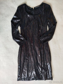 černé, flitrové šaty, zn.Janina