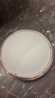 2x stropní světlo nerez - sklo