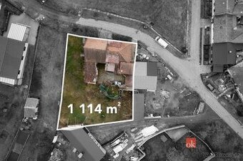 Prodej, pozemky/bydlení, 1114 m2, Hliník 104, Černčín, 68501